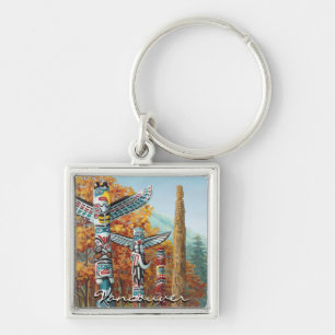 Vancouver Canada Key Chain Totem Polen Souvenirs Schlüsselanhänger
