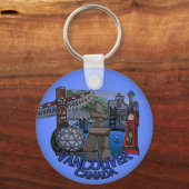 Vancouver Canada Key Chain Vancouver Souvenirs Schlüsselanhänger (Vorderseite)