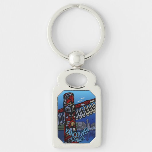 Vancouver Canada Key Chain Vancouver Souvenirs Schlüsselanhänger (Vorderseite)