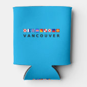 Vancouver Canada Nautic Sailing Flags - Farbe Dosenkühler (Vorderseite)