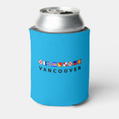 Vancouver Canada Nautic Sailing Flags - Farbe Dosenkühler (Kanne Rückseite)