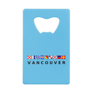 Vancouver Canada Nautic Sailing Flags - Farbe Geldbeutel Flaschenöffner
