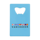 Vancouver Canada Nautic Sailing Flags - Farbe Geldbeutel Flaschenöffner (Rückseite)