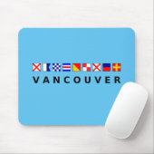 Vancouver Canada Nautic Sailing Flags - Farbe Mousepad (Mit Mouse)