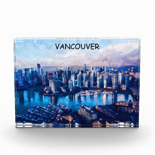 Vancouver Canada Panorama View Fotoblock (Vorderseite)