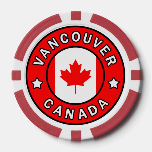 Vancouver Canada Pokerchips (Vorderseite)