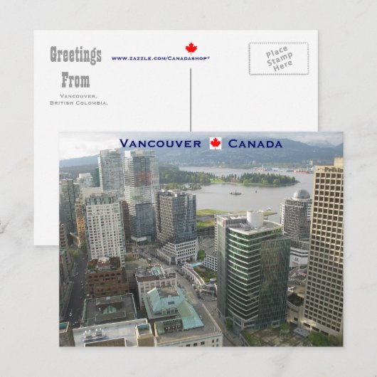 Vancouver Canada Postkarte (Vorne/Hinten)