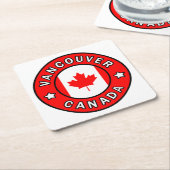 Vancouver Canada Rechteckiger Pappuntersetzer (angewinkelt)