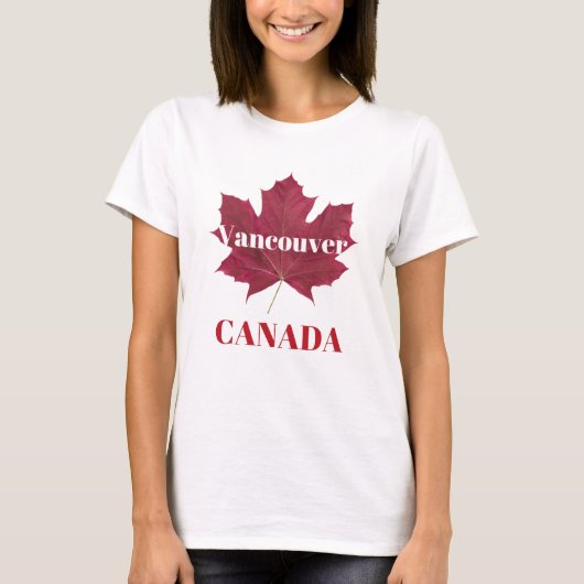 Vancouver Canada Red Maple Leaf Women's T - Shirt (Vorderseite)
