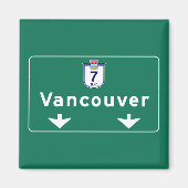 Vancouver, Canada Road Sign Magnet (Vorne)
