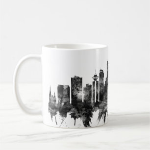 Vancouver Canada Skyline BW Kaffeetasse