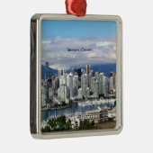 Vancouver Canada Skyline Ornament Aus Metall (Rechts)