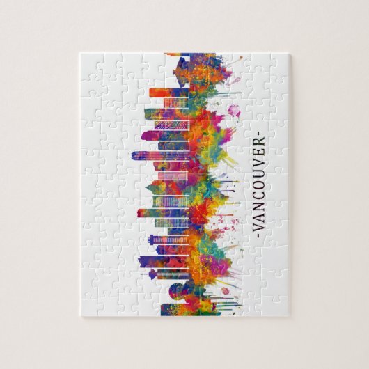 Vancouver Canada Skyline Puzzle (Vertikal)
