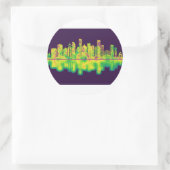 Vancouver Canada Skyline Runder Aufkleber (Tasche)