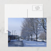 Vancouver, Canada Snow Postcard Postkarte (Vorne/Hinten)