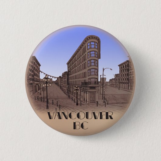 Vancouver Canada Souvenir Buttons Gastown Art Gesc (Vorderseite)