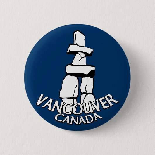 Vancouver Canada Souvenir Buttons Sehenswürdigkeit (Vorderseite)
