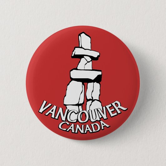 Vancouver Canada Souvenir Buttons Sehenswürdigkeit (Vorderseite)