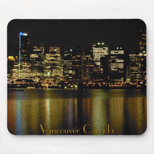 Vancouver Canada Souvenir Mouse Pad City Lights Mousepad (Vorne)