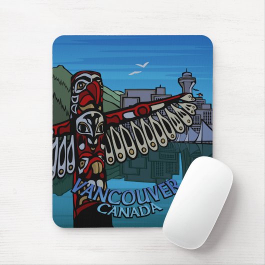 Vancouver Canada Souvenir Mouse Pad Totem Pole Art Mousepad (Mit Mouse)
