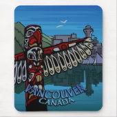 Vancouver Canada Souvenir Mouse Pad Totem Pole Art Mousepad (Vorne)