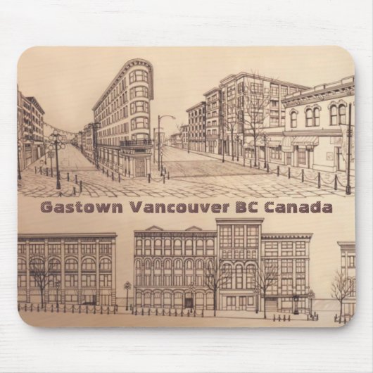Vancouver Canada Souvenir Mousepad Gastown Geschen (Vorne)