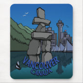 Vancouver Canada Souvenir Mousepad Inukshuk (Vorne)