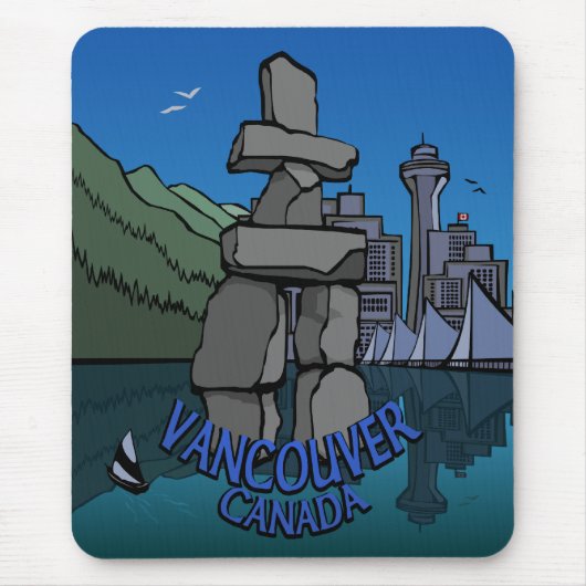 Vancouver Canada Souvenir Mousepad Inukshuk (Vorne)