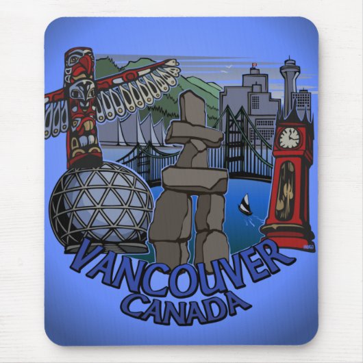 Vancouver Canada Souvenir Mousepad Sehenswürdigkei (Vorne)