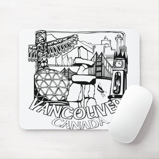 Vancouver Canada Souvenir Mousepad Vancouver Gesch (Mit Mouse)