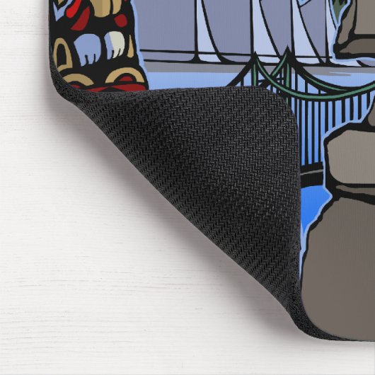 Vancouver Canada Souvenir Mousepad Vancouver Gesch (Ecke)