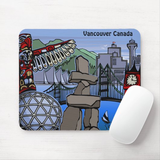 Vancouver Canada Souvenir Mousepad Vancouver Gesch (Mit Mouse)