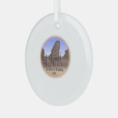 Vancouver Canada Souvenir Ornament Keepake Aus Glas (Vorderseite links)