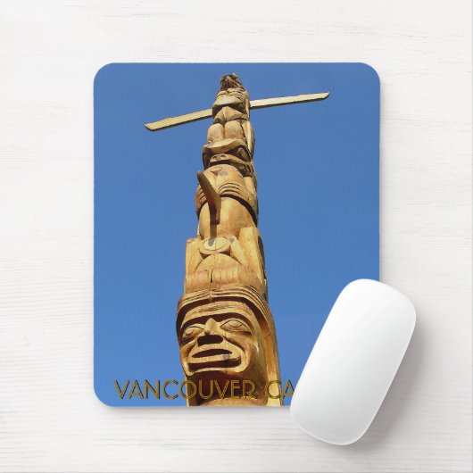 Vancouver Canada Souvenir Totem Pole Mousepad (Mit Mouse)