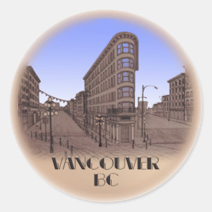 Vancouver Canada Sticker Sehenswürdigkeit Gastown 