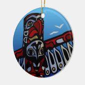 Vancouver Canada Totem Pole Souvenirs Keramik Ornament (Links)