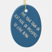 Vancouver Canada Totem Pole Souvenirs Keramikornament (Hinten)