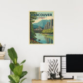 Vancouver Canada Travel Art Vintag Poster (Heimbüro)