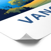 Vancouver Canada Travel Print Poster (Ecke)