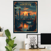 Vancouver, Canada Vintage Travel Poster (Heimbüro)