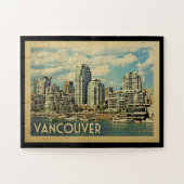 Vancouver Canada Vintage Travel Puzzle (Horizontal)
