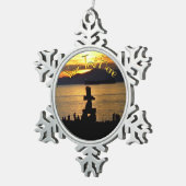 Vancouver Canada Weihnachtsschmuck Personalisiert Schneeflocken Zinn-Ornament (Rechts)