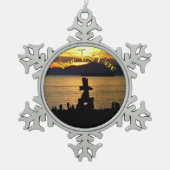 Vancouver Canada Weihnachtsschmuck Personalisiert Schneeflocken Zinn-Ornament (Vorderseite)
