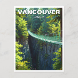 Vancouver Capilano Suspension Bridge Travel Postkarte