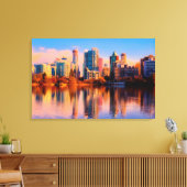 Vancouver Cityscape Leinwanddruck (Insitu (Wohnzimmer))