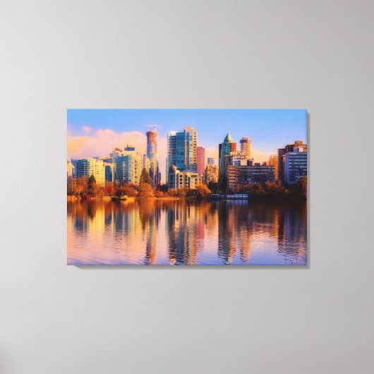Vancouver Cityscape Leinwanddruck (Vorderseite)