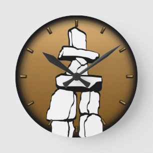Vancouver Clock Gifts Decor First Nations Clock Runde Wanduhr