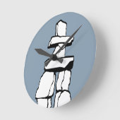 Vancouver Clock Ohrs Decor First Nations Clock Runde Wanduhr (Winkel)