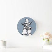 Vancouver Clock Ohrs Decor First Nations Clock Runde Wanduhr (Zuhause)