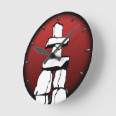Vancouver Clock Ohrs Decor First Nations Clock Runde Wanduhr (Winkel)